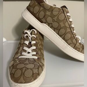 Coach Brown and Cream Sneakers